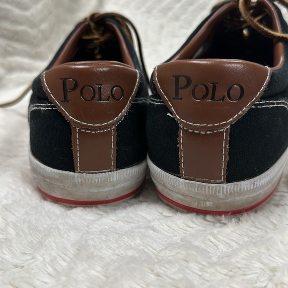 Polo Ralph Lauren | Vaughn Canvas/Leather Shoes, Size 8.5D, Very Good Condition - Picture 3 of 7